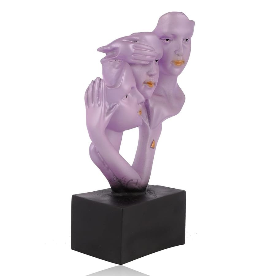 Resin 3 Face Statue photo 3