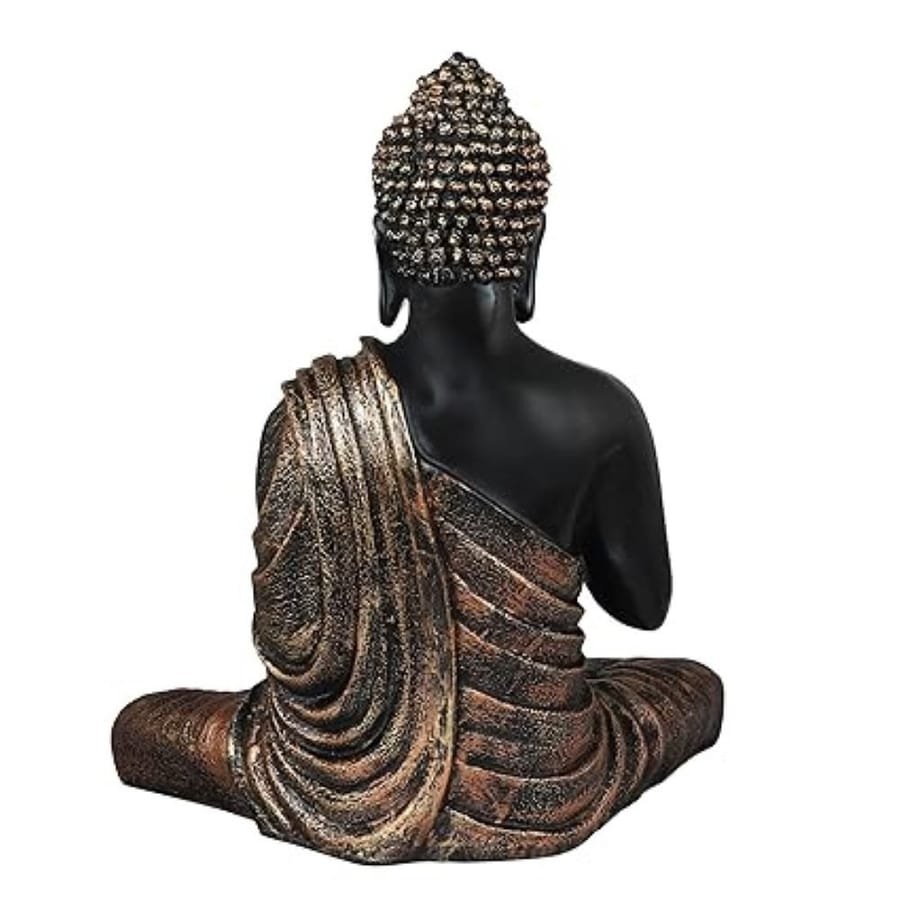 SMD Black And Gold Shading Resin Buddha Statue photo 3
