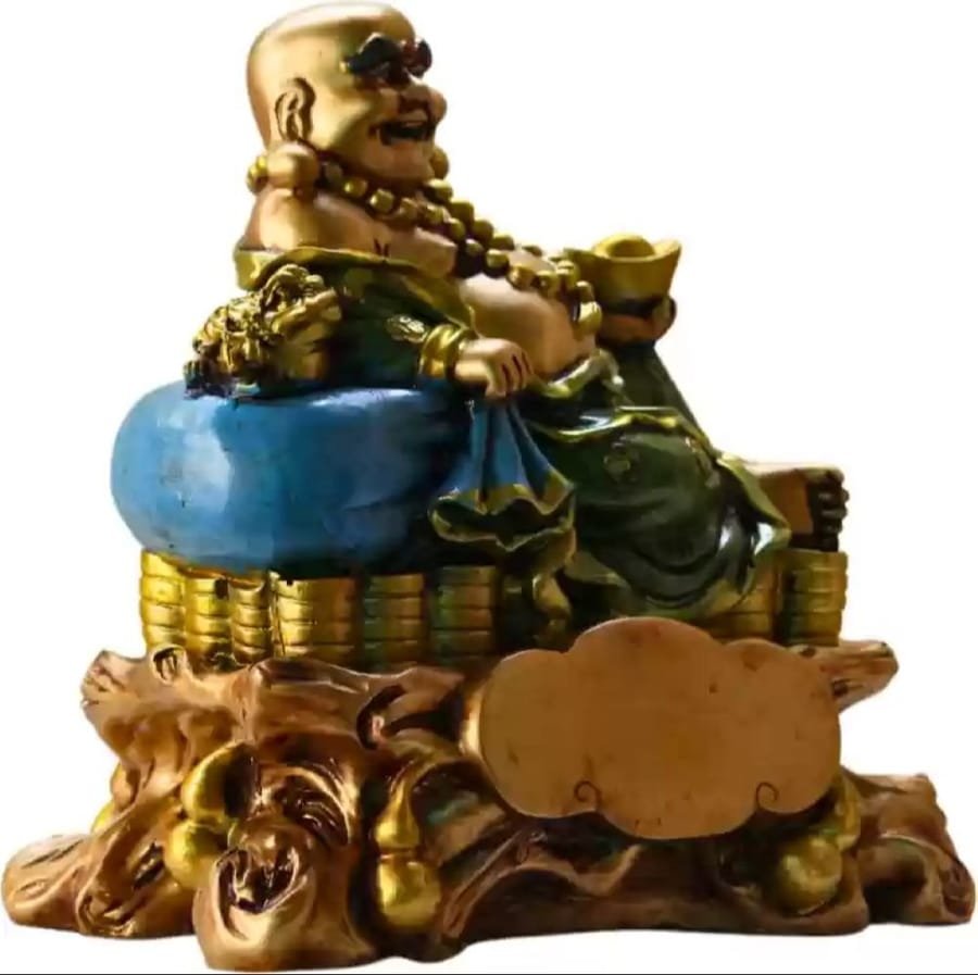 Resin Laughing Buddha Sitting Statue