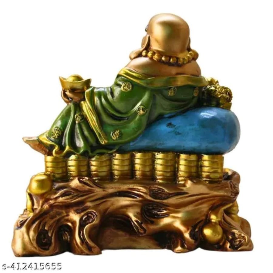 Resin Laughing Buddha Sitting Statue photo 3