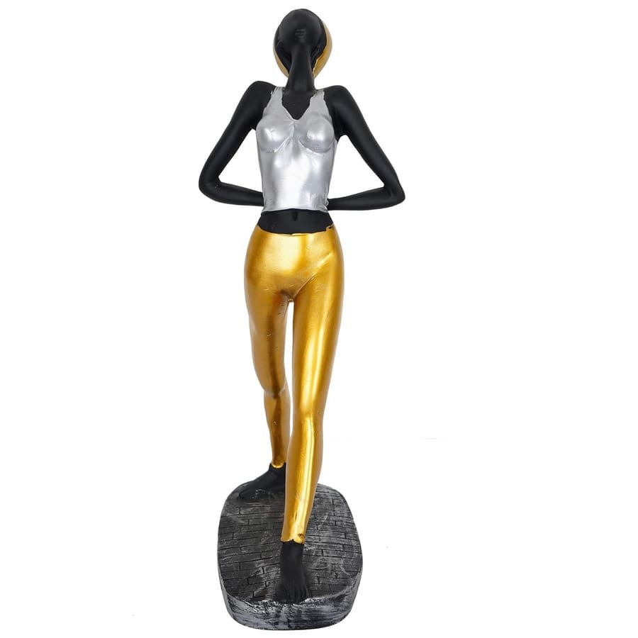 Resin Standing Back Yoga Statue photo 2