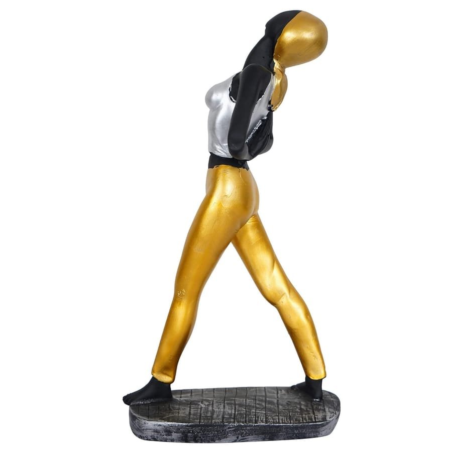 Resin Standing Back Yoga Statue photo 3