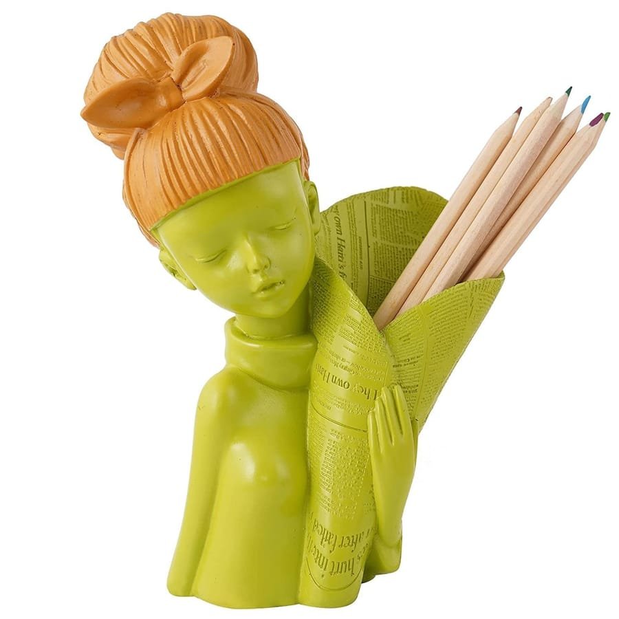 Resin Showpiece Basket Girl photo 2