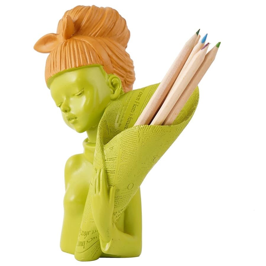 Resin Showpiece Basket Girl photo 3