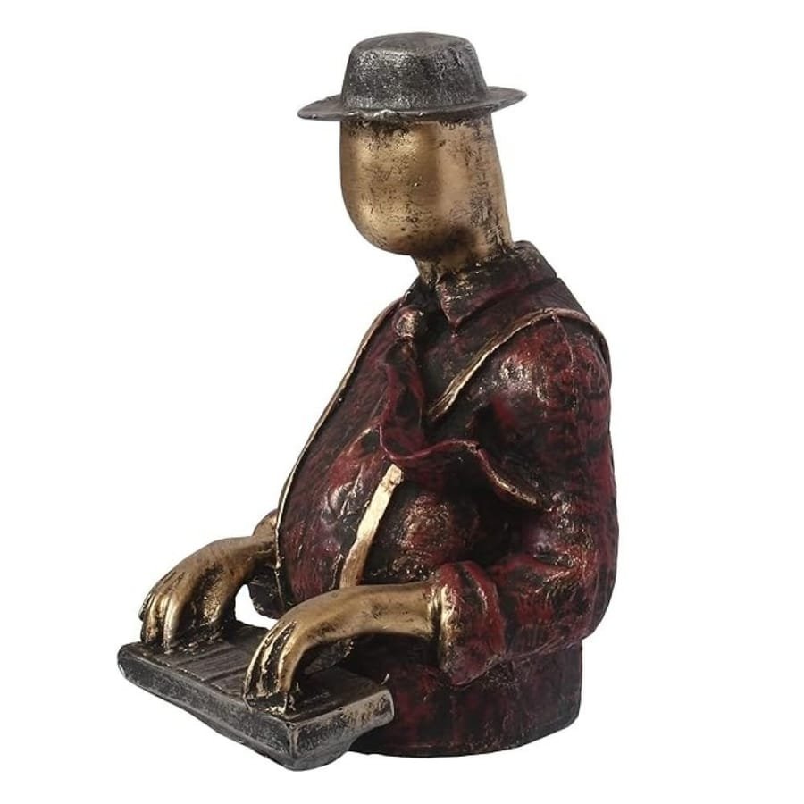 Resin Piano Man Statue photo 2