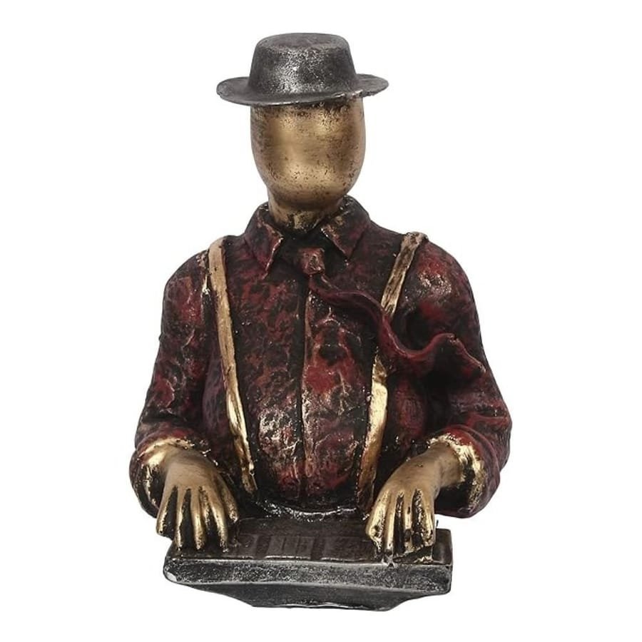 Resin Piano Man Statue photo 3