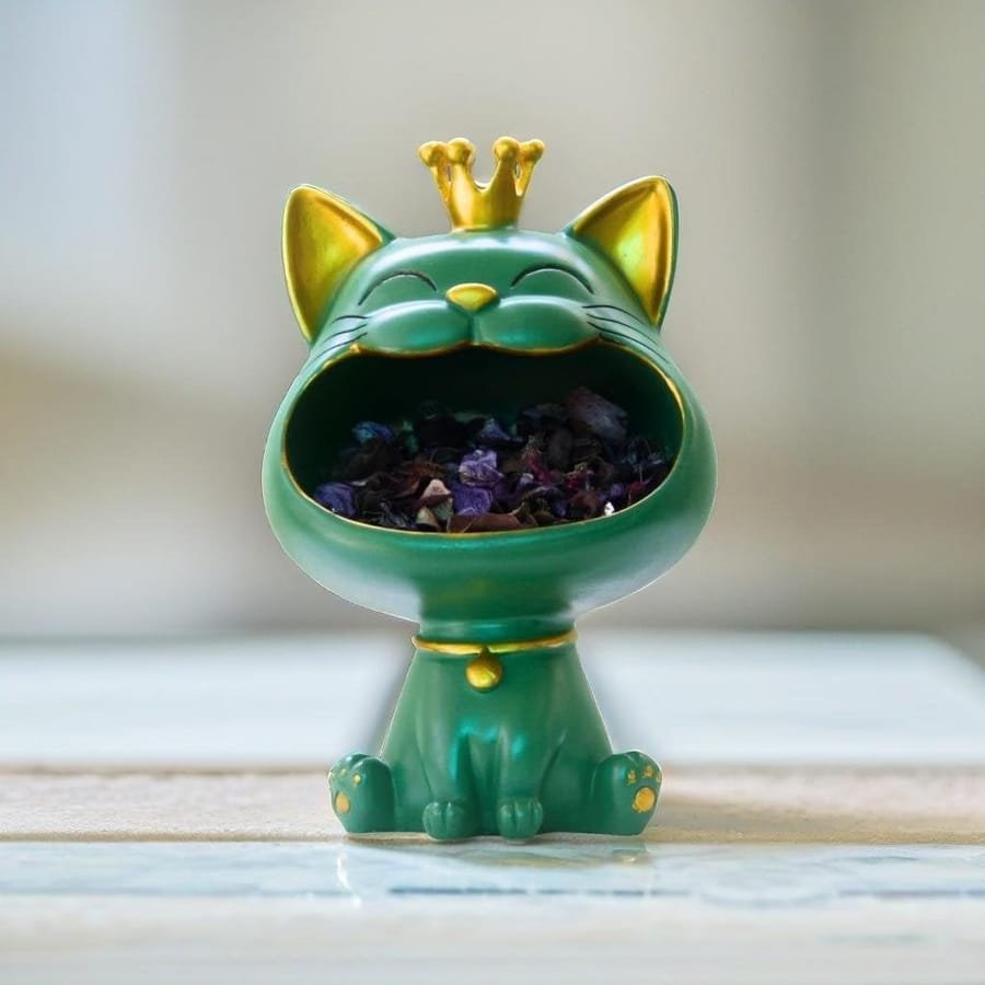 Resin Open Mouth Crown Showpiece