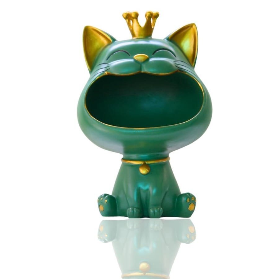 Resin Open Mouth Crown Showpiece photo 2