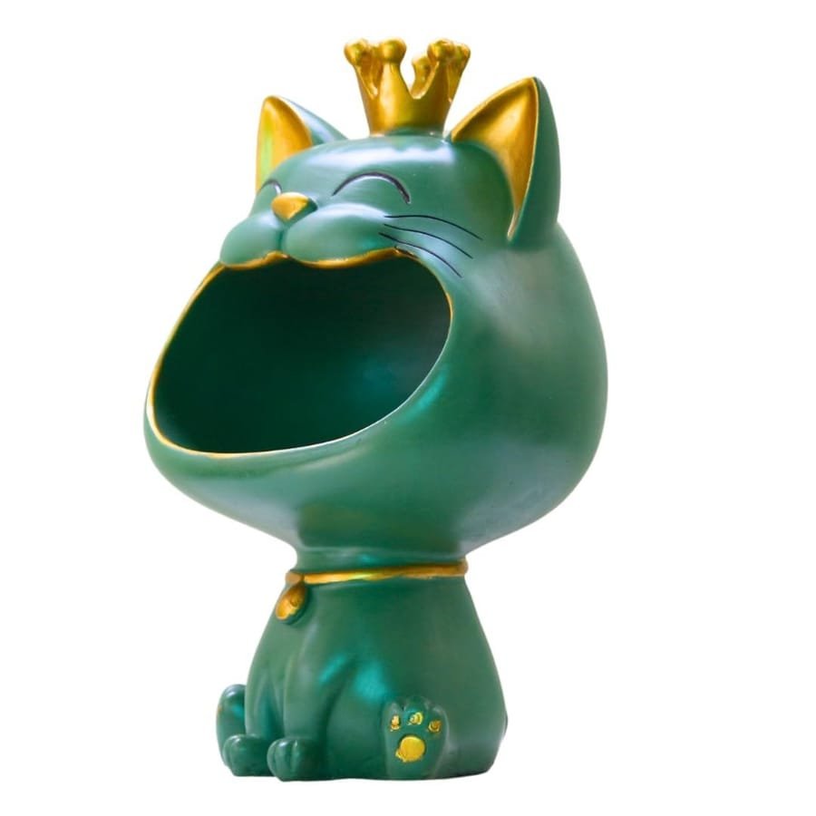 Resin Open Mouth Crown Showpiece photo 3