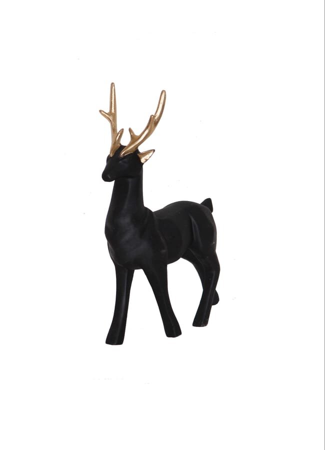Handicraft Resin So of 2 Black Deer Showpiece for home decor Corporate Gifts, Wedding Gifts photo 4