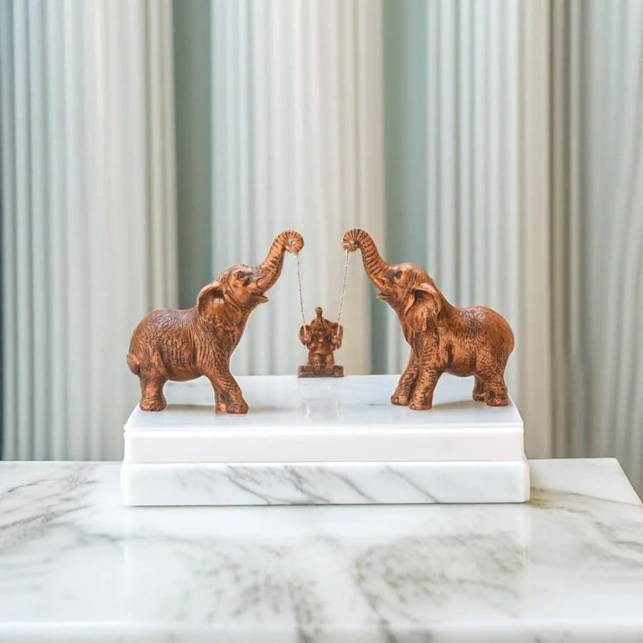 Resin Elephant Family Statue Corporate Gifts,Wedding Gifts