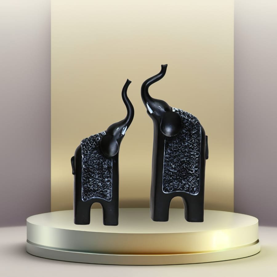 Polyresin Statue-Elephant Pair Idol & Figurine Statue for Home Decor, Manufacturer And Wholesaler