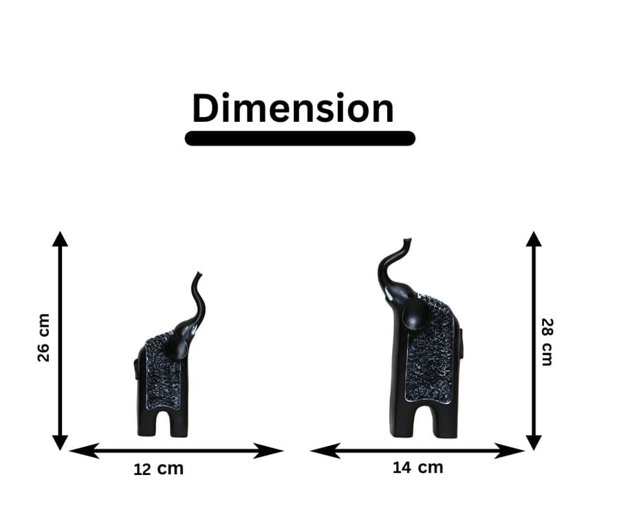 Polyresin Statue-Elephant Pair Idol & Figurine Statue for Home Decor, Manufacturer And Wholesaler photo 2
