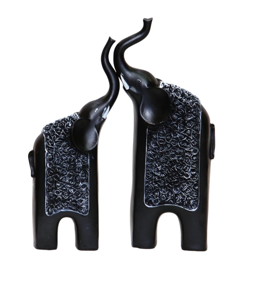 Polyresin Statue-Elephant Pair Idol & Figurine Statue for Home Decor, Manufacturer And Wholesaler photo 6