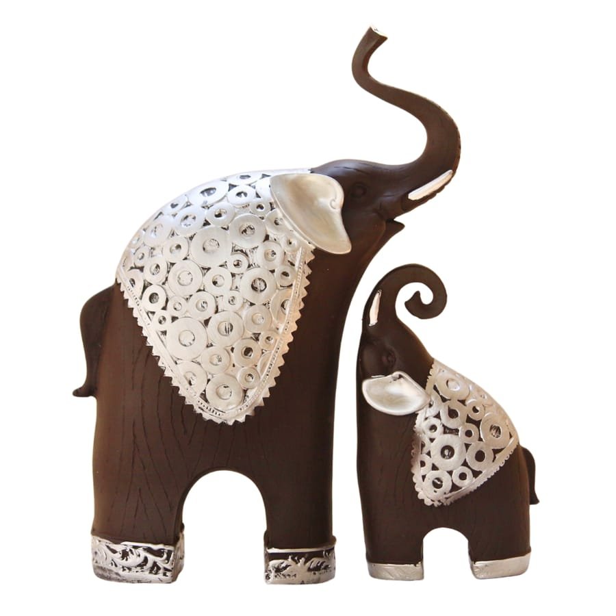 Pair Of Resin Elephants Statue Corporate Gifts, Wedding Gifts photo 3