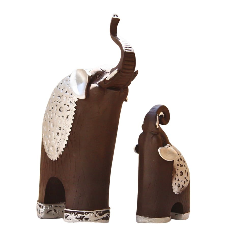 Pair Of Resin Elephants Statue Corporate Gifts, Wedding Gifts photo 6