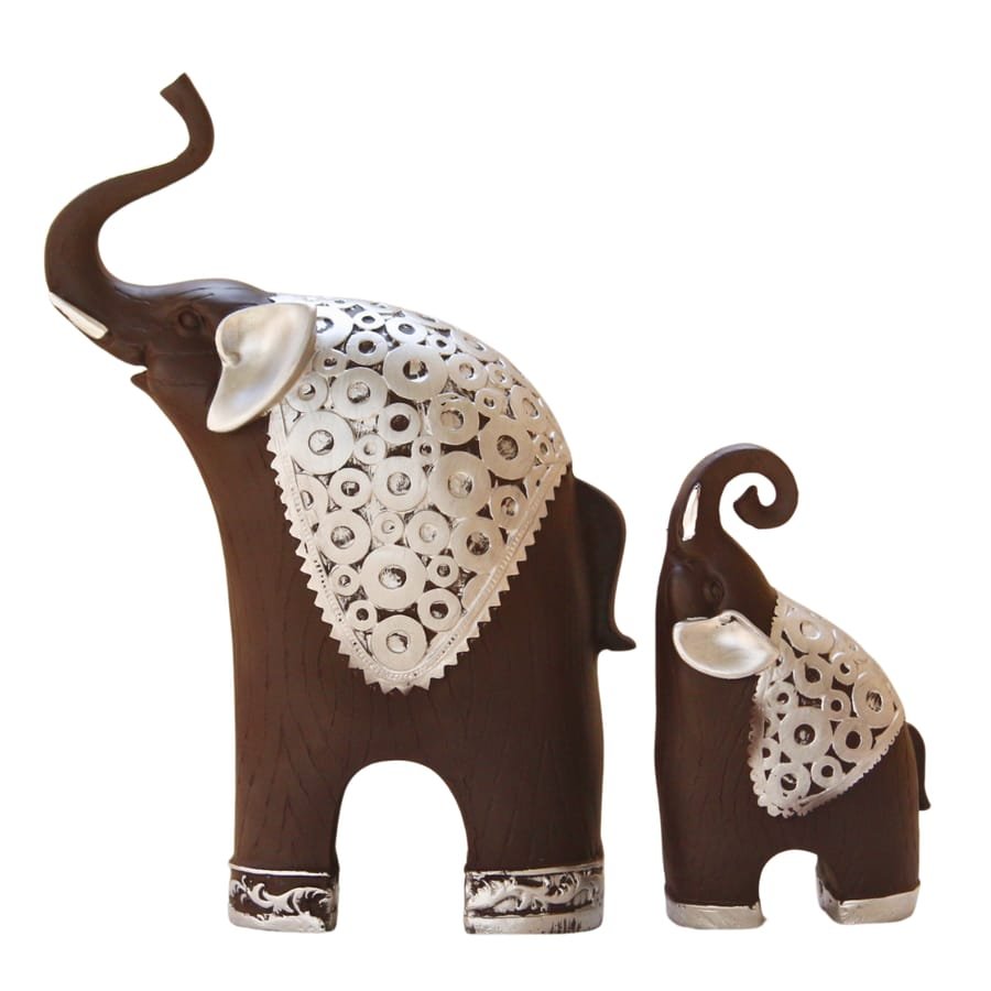 Pair Of Resin Elephants Statue Corporate Gifts, Wedding Gifts photo 7