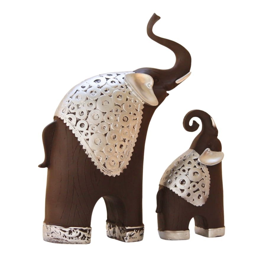 Pair Of Resin Elephants Statue Corporate Gifts, Wedding Gifts photo 9