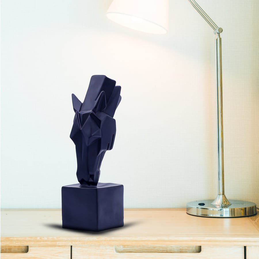 Handicraft Resin Black Horse Animal Showpiece for home decor Corporate Gifts, Wedding Gifts