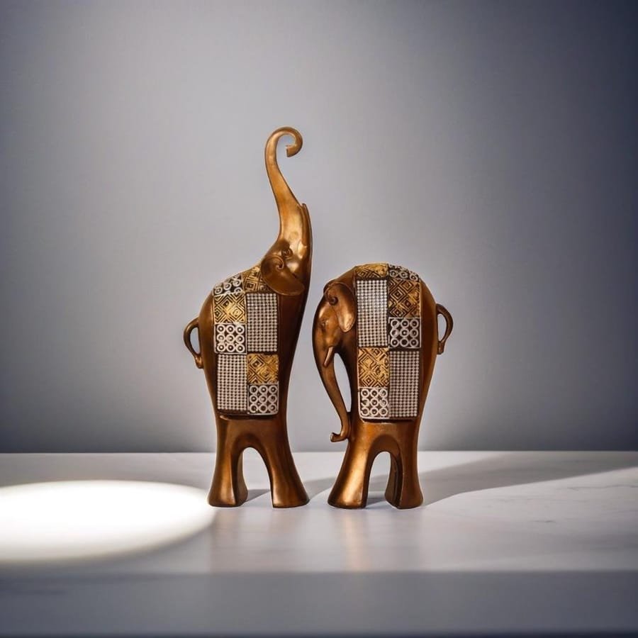 Resin Elephant Pair Statue Corporate Gifts, Wedding Gifts