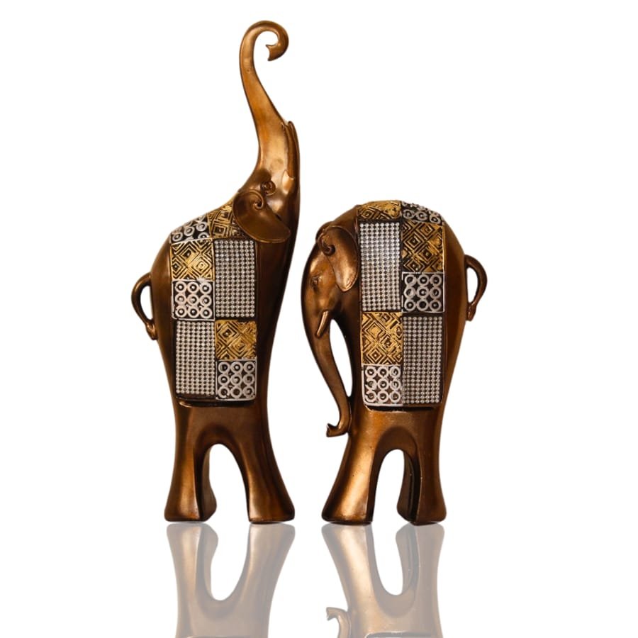 Resin Elephant Pair Statue Corporate Gifts, Wedding Gifts photo 2