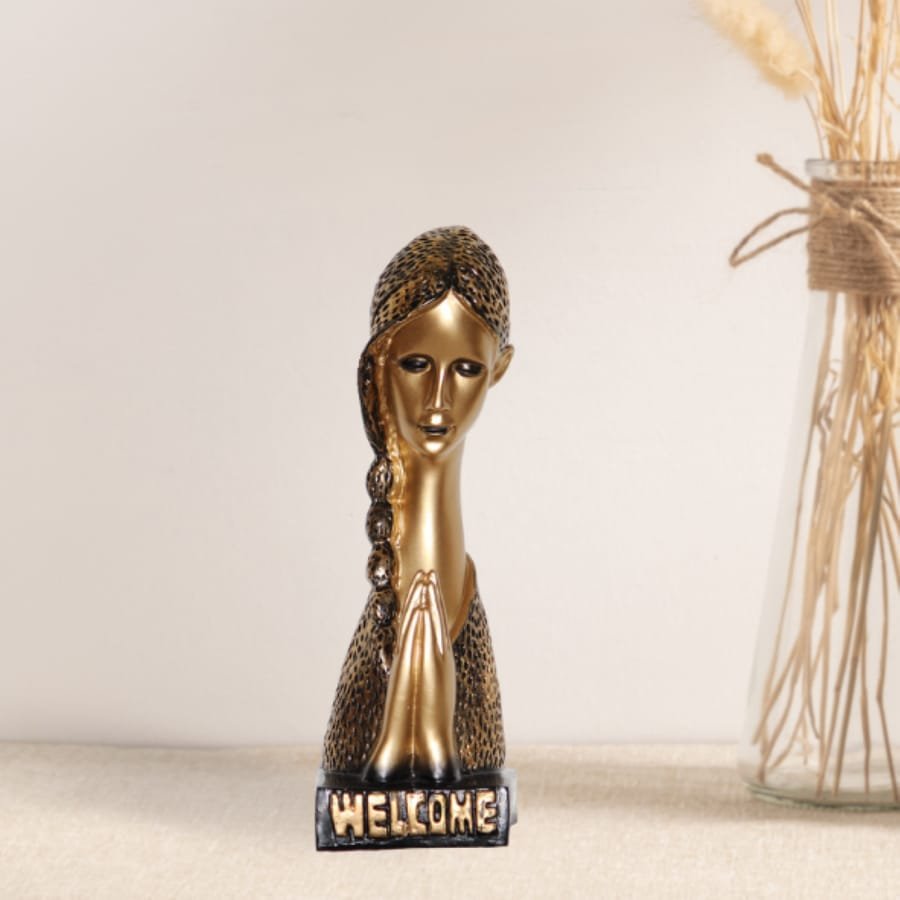 Welcome Lady Statue Showpiece Corporate Gifts, Wedding Gifts