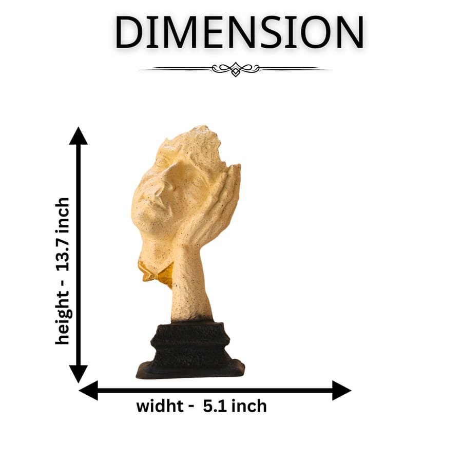 Home Decore Polyresin Face Statue Corporate Gifts, Wedding Gifts photo 2