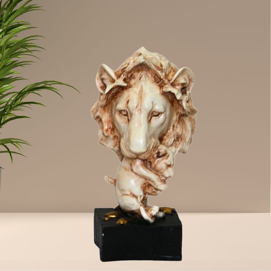 Handicraft Resin Loin Showpiece Manufacturer For Home Decor Corporate Gifts, Wedding Gifts