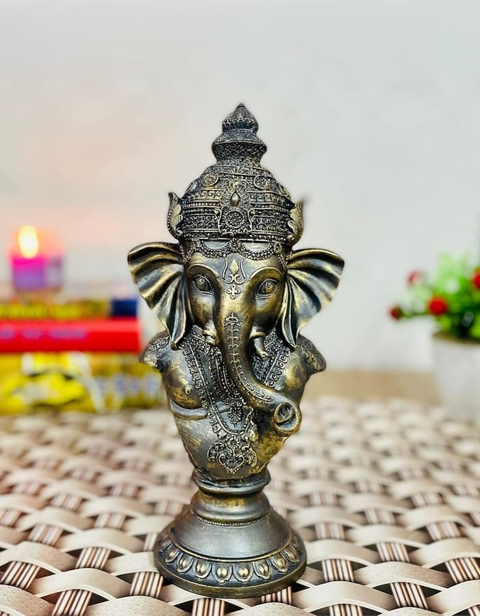 Resin Long Bust Ganesh Statue