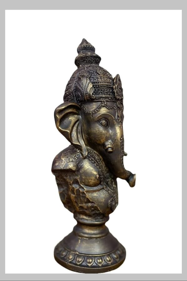 Resin Long Bust Ganesh Statue photo 2