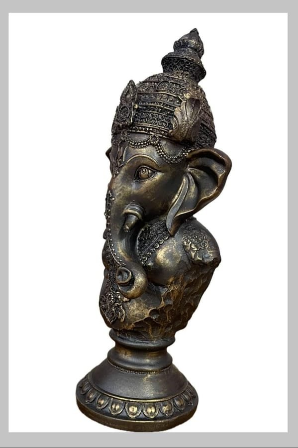 Resin Long Bust Ganesh Statue photo 3