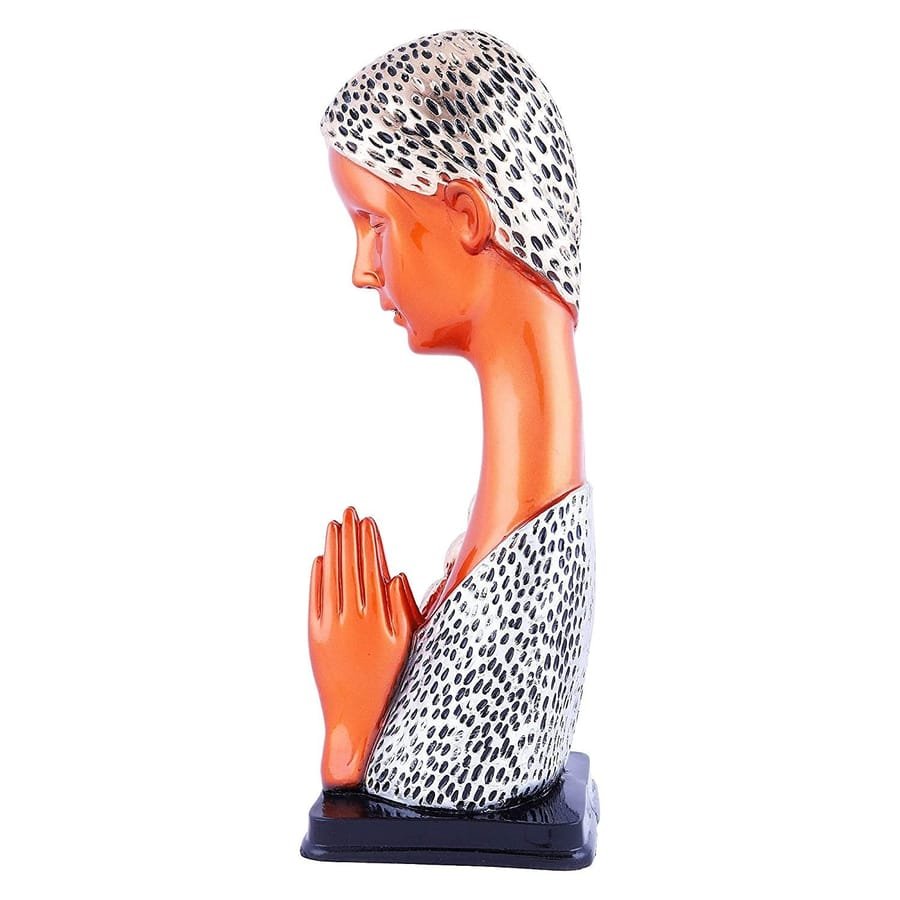 Welcome Lady Resin Statue photo 3