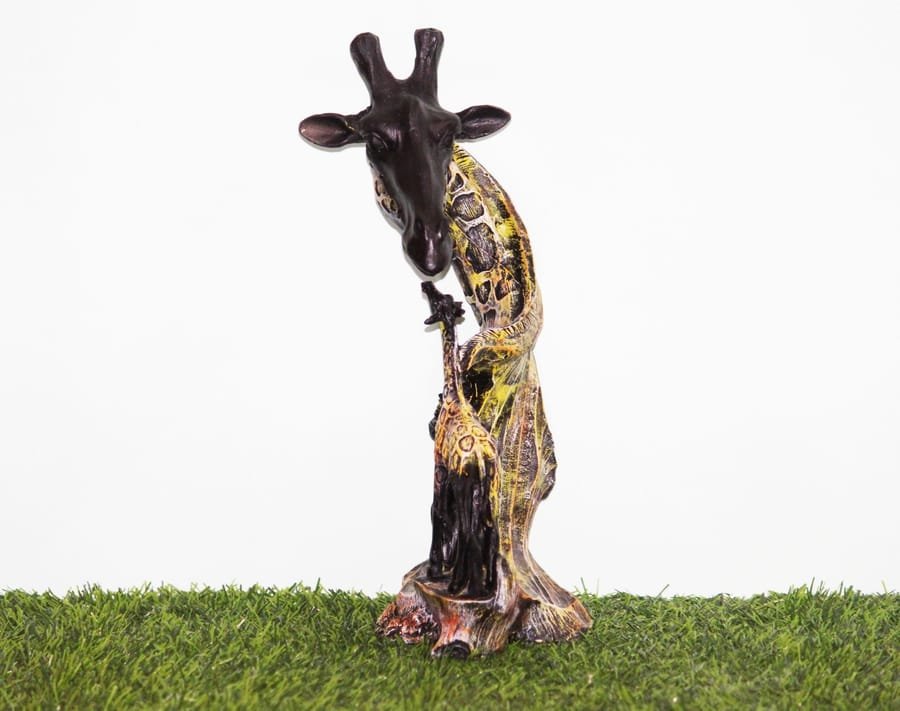 Handicraft Resin Multi Giraffe Animal showpiece for home decor Corporate Gifts, Wedding Gifts photo 2