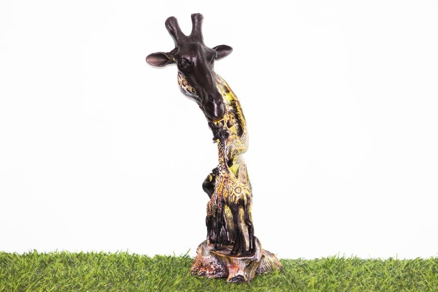 Handicraft Resin Multi Giraffe Animal showpiece for home decor Corporate Gifts, Wedding Gifts photo 4