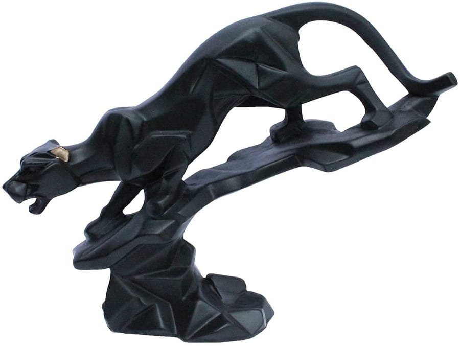 Handicraft Resin black Panther Animal Showpiece for home decor Corporate Gifts, Wedding Gifts photo 2