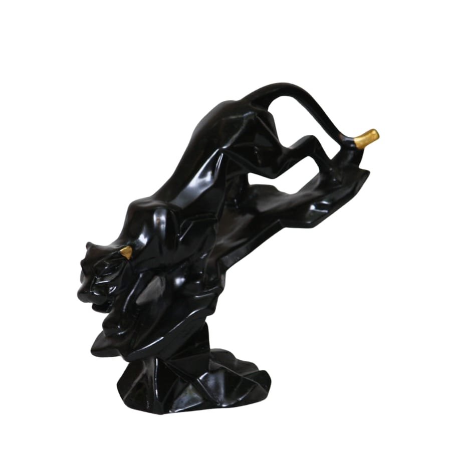 Handicraft Resin black Panther Animal Showpiece for home decor Corporate Gifts, Wedding Gifts photo 4