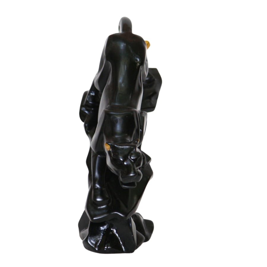 Handicraft Resin black Panther Animal Showpiece for home decor Corporate Gifts, Wedding Gifts photo 5