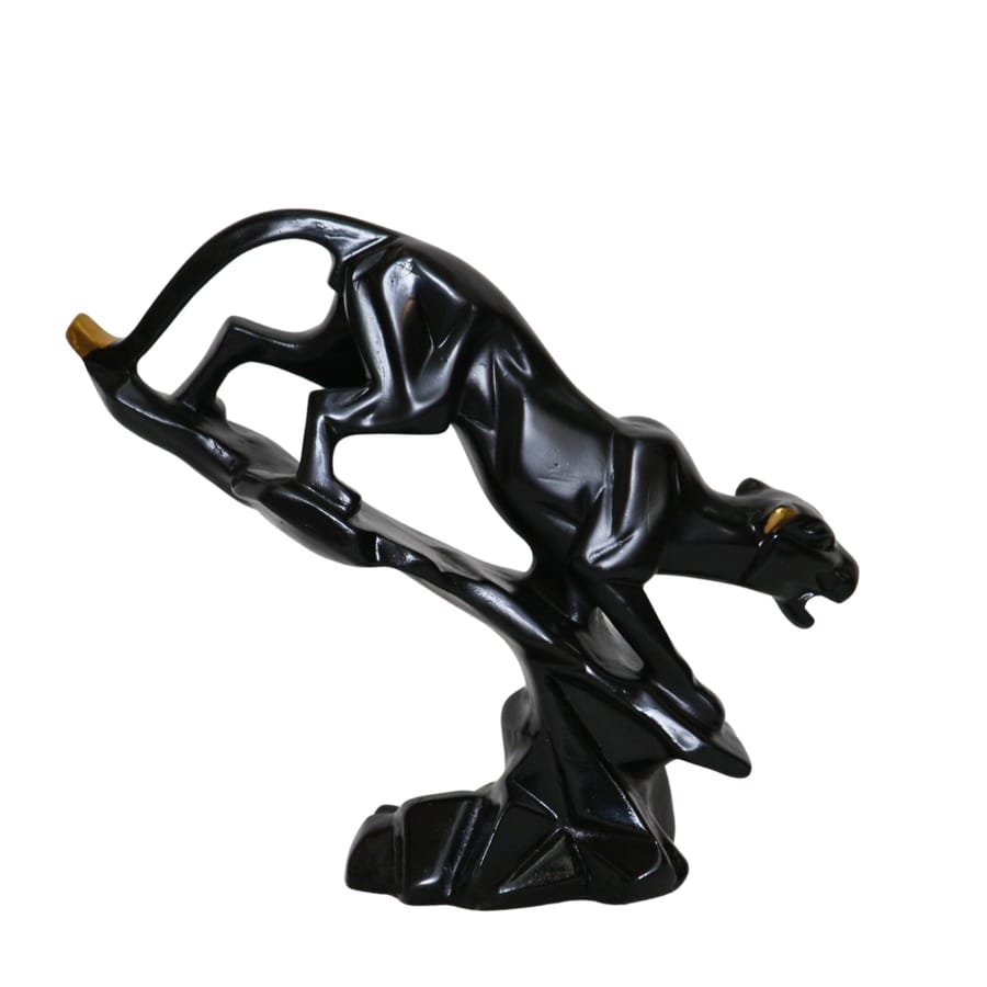 Handicraft Resin black Panther Animal Showpiece for home decor Corporate Gifts, Wedding Gifts photo 7