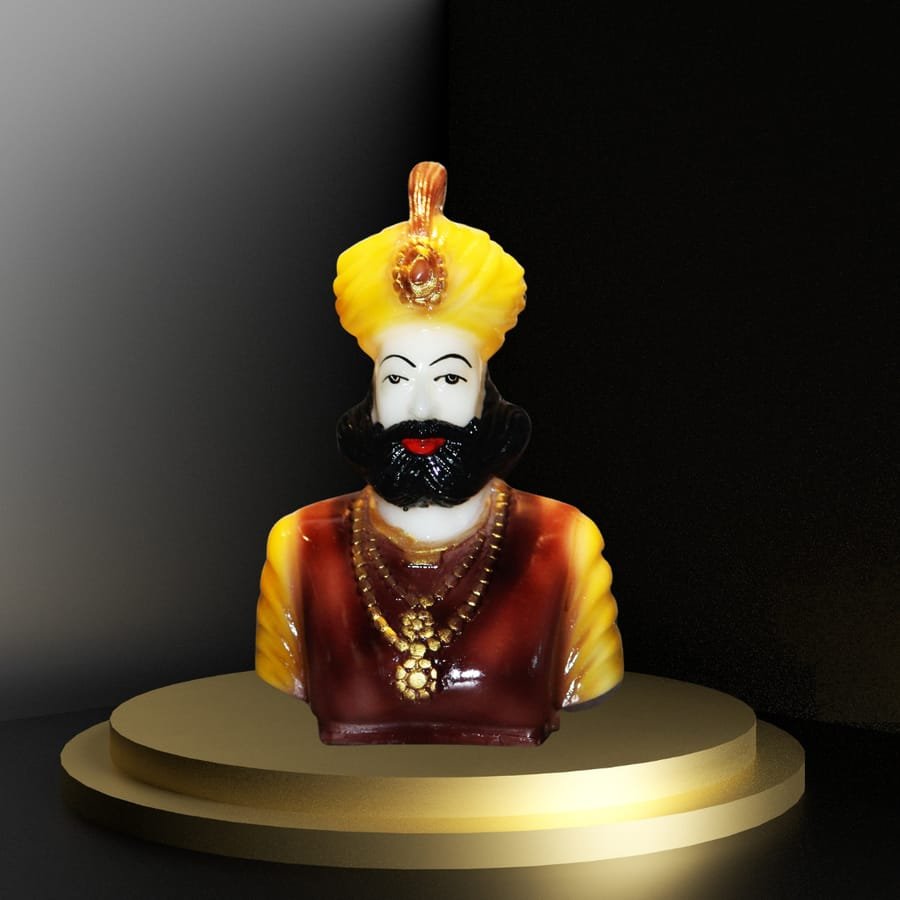 Handicraft Resin Multicolor Antique Bani Thani Raja Statue for home decor