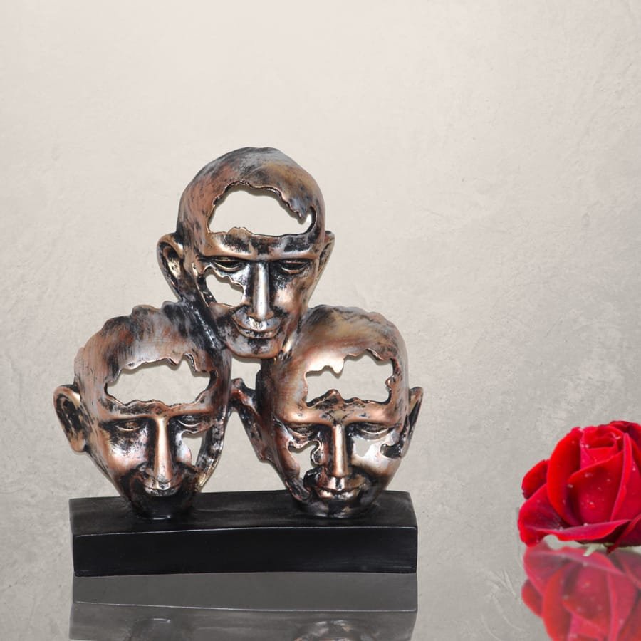 Creative New Statue Real Human Face