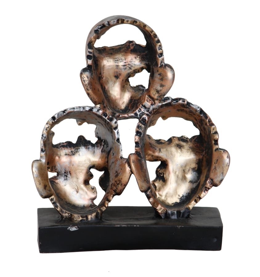 Creative New Statue Real Human Face photo 4
