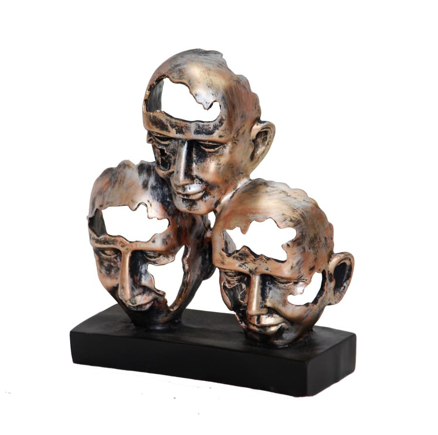 Creative New Statue Real Human Face photo 6