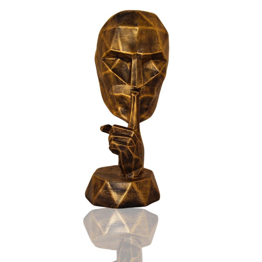 Polyresin Face Mask Statue Corporate Gifts, Wedding Gifts photo 3