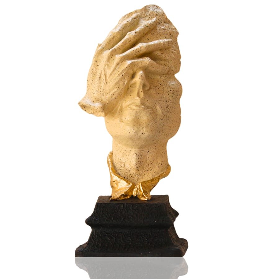 Home Decor Set Of 3 Polyresin Face Statue Corporate Gifts, Wedding Gifts photo 3