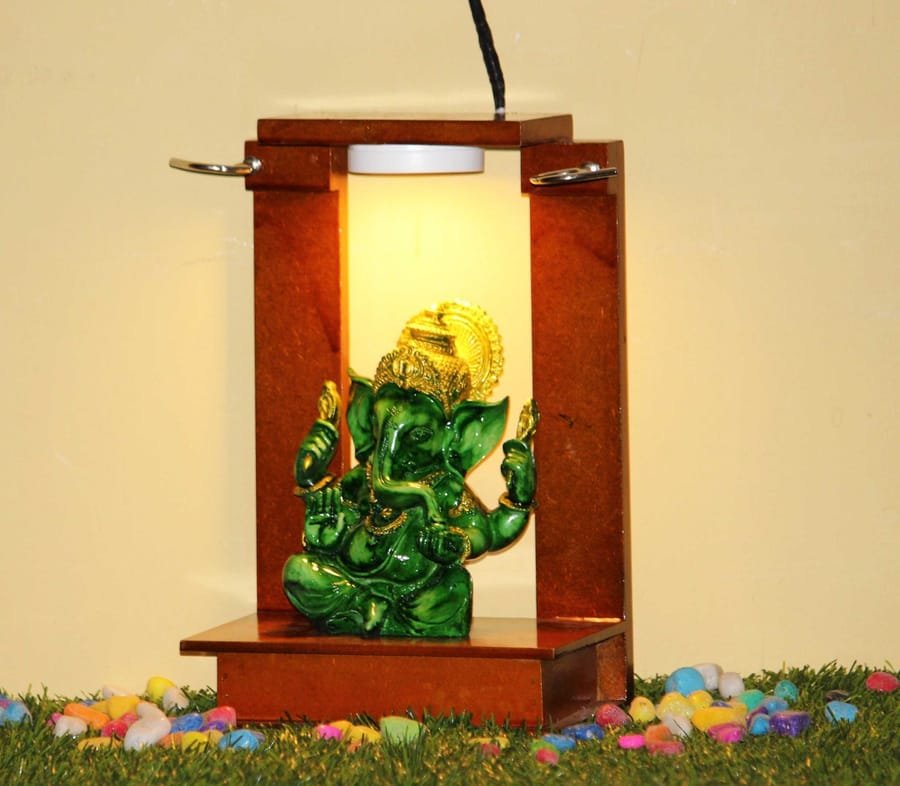 Lamp with Lord Ganesh Statue Corporate Gifts, Wedding Gifts