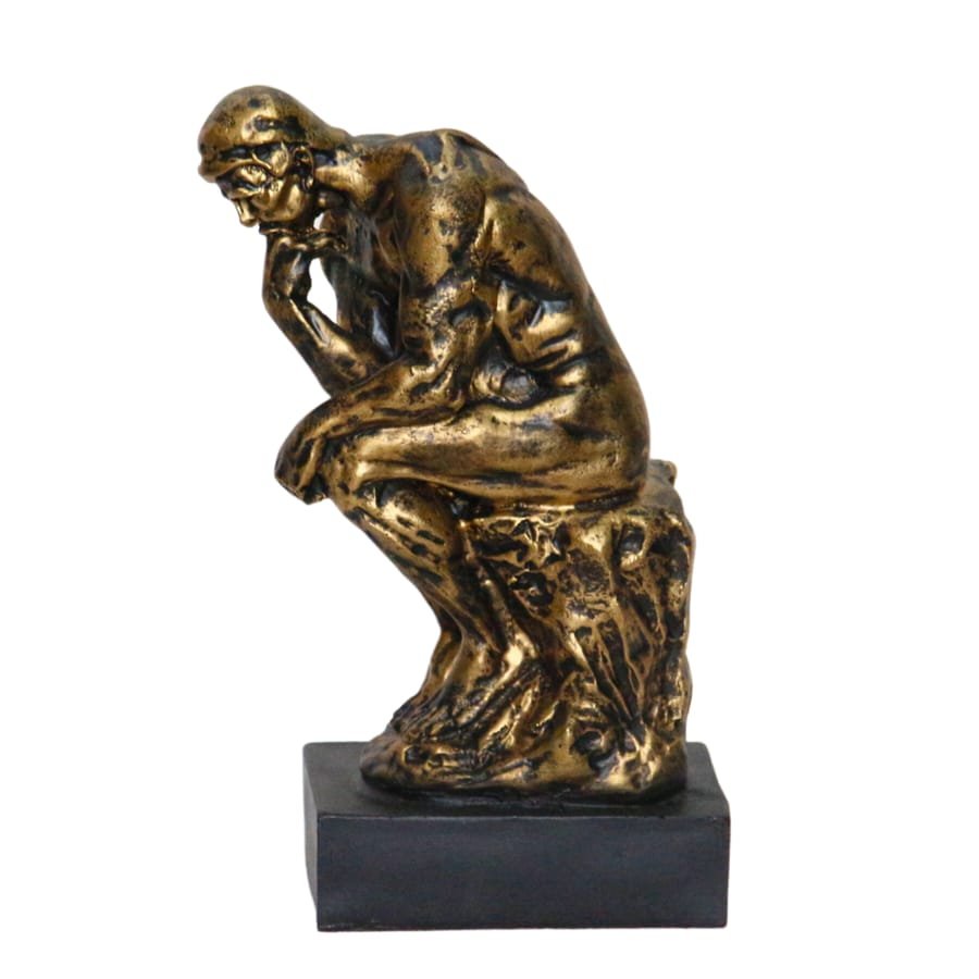 Handicraft Resin Golden Antique Man Statue for home decor Corporate Gifts, Wedding Gifts photo 3