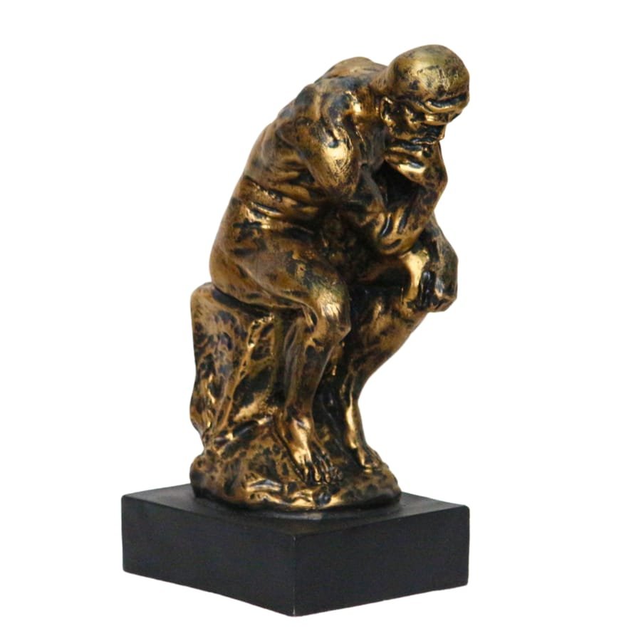Handicraft Resin Golden Antique Man Statue for home decor Corporate Gifts, Wedding Gifts photo 4
