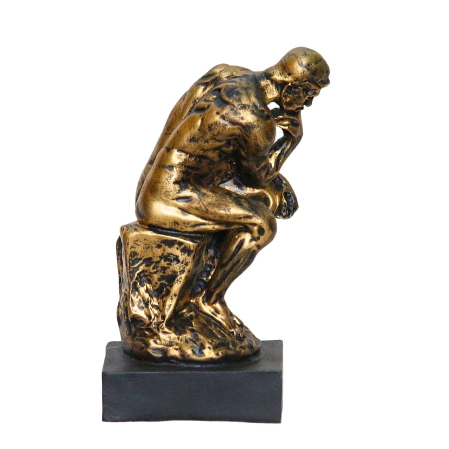 Handicraft Resin Golden Antique Man Statue for home decor Corporate Gifts, Wedding Gifts photo 5