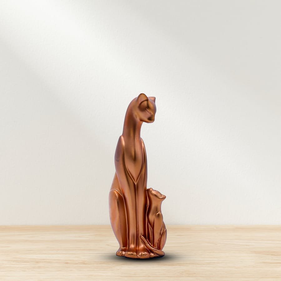 Handicraft Resin Cat Showpiece for home decor Corporate Gifts, Wedding Gifts