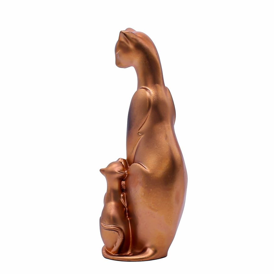 Handicraft Resin Cat Showpiece for home decor Corporate Gifts, Wedding Gifts photo 5